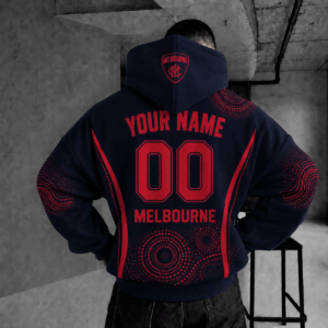 Auspiritmerch Melbourne Demons Indigenous Hoodie Custom Any Name Gifts For Fan
