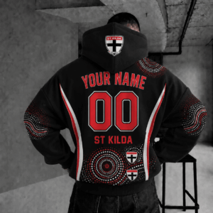 Auspiritmerch St Kilda Saints Indigenous Hoodie Custom Any Name Gifts For Fan