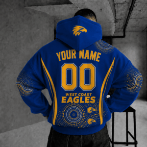 Auspiritmerch West Coast Eagles Indigenous Hoodie Custom Any Name Gifts For Fan
