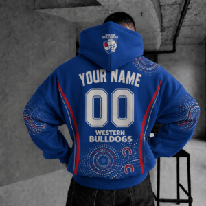 Auspiritmerch Western Bulldogs Indigenous Hoodie Custom Any Name Gifts For Fan