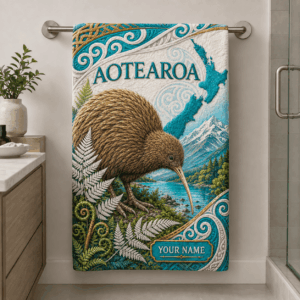 Auspiritmerch New Zealand Aotearoa Special Bath/ Beach Towel Personalized Gift For Fan