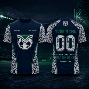 Auspiritmerch New Zealand Warriors 2026 Indigenous Personalized T-Shirt Gift For Fa