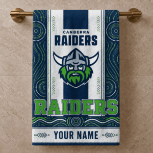 Auspiritmerch Canberra Raiders Premium Bath/ Beach Towel Personalized Gift For Fan