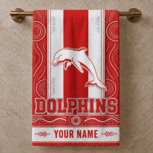 Auspiritmerch Dolphins Premium Bath/ Beach Towel Personalized Gift For Fan