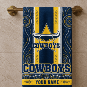 Auspiritmerch North Queensland Cowboys Premium Bath/ Beach Towel Personalized Gift For Fan