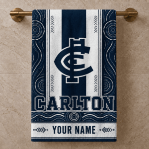 Auspiritmerch Carlton Blues Premium Bath/ Beach Towel Personalized Gift For Fan