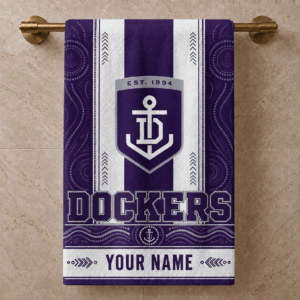 Auspiritmerch Fremantle Dockers Premium Bath/ Beach Towel Personalized Gift For Fan