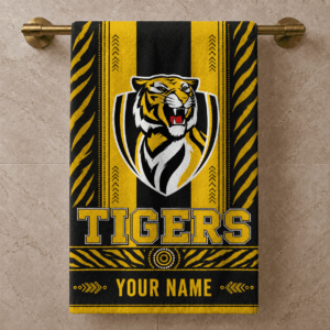 Auspiritmerch Richmond Tigers Premium Bath/ Beach Towel Personalized Gift For Fan