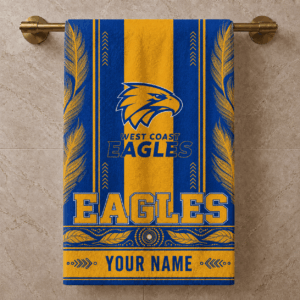 Auspiritmerch West Coast Eagles Premium Bath/ Beach Towel Personalized Gift For Fan