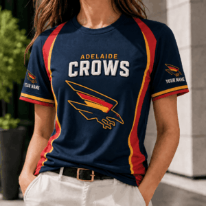 Auspiritmerch Adelaide Crows Team Cool Style T-Shirt Custom Name Gift For Fan