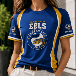 Auspiritmerch Parramatta Eels Team Cool Style T-Shirt Custom Name Gift For Fan