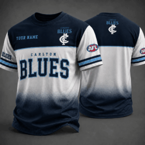 Auspiritmerch Carlton Blues Premium Unisex T-Shirt Custom Name Gift For Fan