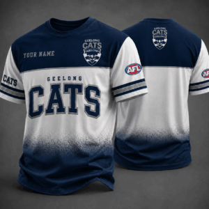 Auspiritmerch Geelong Cats Premium Unisex T-Shirt Custom Name Gift For Fan