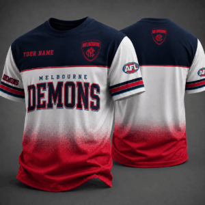 Auspiritmerch Melbourne Demons Premium Unisex T-Shirt Custom Name Gift For Fan