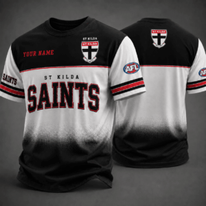 Auspiritmerch St Kilda Saints Premium Unisex T-Shirt Custom Name Gift For Fan