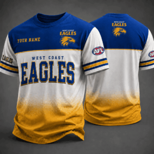 Auspiritmerch West Coast Eagles Premium Unisex T-Shirt Custom Name Gift For Fan