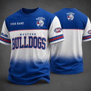 Auspiritmerch Western Bulldogs Premium Unisex T-Shirt Custom Name Gift For Fan