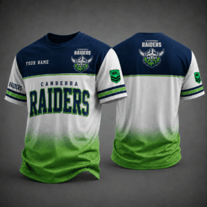 Auspiritmerch Canberra Raiders Premium Unisex T-Shirt Custom Name Gift For Fan