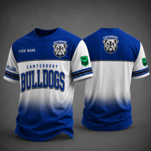 Auspiritmerch Canterbury-Bankstown Bulldogs Premium Unisex T-Shirt Custom Name Gift For Fan