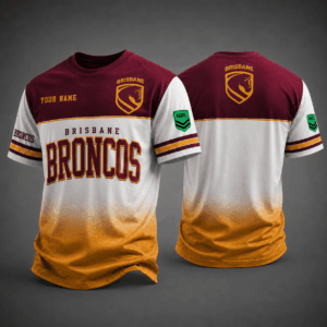 Auspiritmerch Brisbane Broncos Premium Unisex T-Shirt Custom Name Gift For Fan