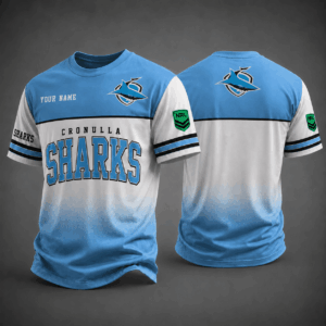 Auspiritmerch Cronulla-Sutherland Sharks Premium Unisex T-Shirt Custom Name Gift For Fan