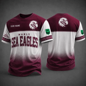 Auspiritmerch Manly Warringah Sea Eagles Premium Unisex T-Shirt Custom Name Gift For Fan