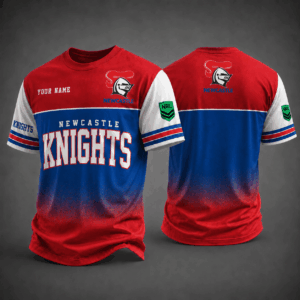 Auspiritmerch Newcastle Knights Premium Unisex T-Shirt Custom Name Gift For Fan