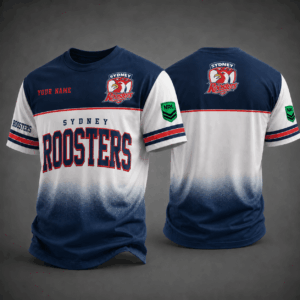 Auspiritmerch Sydney Roosters Premium Unisex T-Shirt Custom Name Gift For Fan