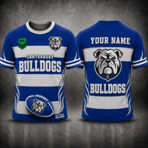 Auspiritmerch Canterbury-Bankstown Bulldogs Premium Unisex T-Shirt Custom Name Gift For Fan