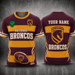 Auspiritmerch Brisbane Broncos Premium Unisex T-Shirt Custom Name Gift For Fan