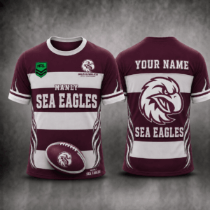 Auspiritmerch Manly Warringah Sea Eagles Premium Unisex T-Shirt Custom Name Gift For Fan