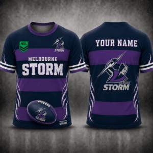 Auspiritmerch Melbourne Storm Premium Unisex T-Shirt Custom Name Gift For Fan