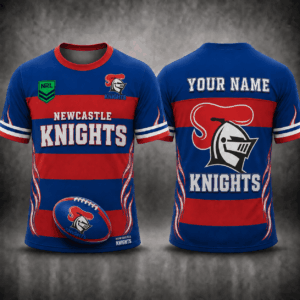 Auspiritmerch Newcastle Knights Premium Unisex T-Shirt Custom Name Gift For Fan