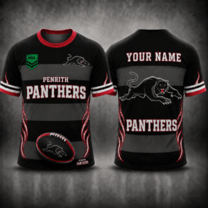 Auspiritmerch Penrith Panthers Premium Unisex T-Shirt Custom Name Gift For Fan
