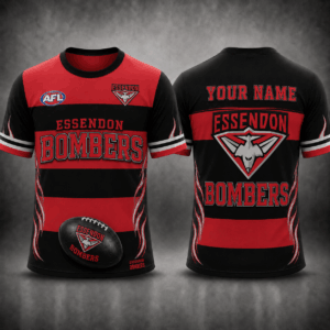 Auspiritmerch Essendon Bombers Premium Unisex T-Shirt Custom Name Gift For Fan