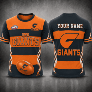 Auspiritmerch Greater Western Sydney Giants Premium Unisex T-Shirt Custom Name Gift For Fan