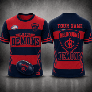 Auspiritmerch Melbourne Demons Premium Unisex T-Shirt Custom Name Gift For Fan