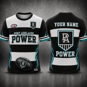 Auspiritmerch Port Adelaide Power Premium Unisex T-Shirt Custom Name Gift For Fan