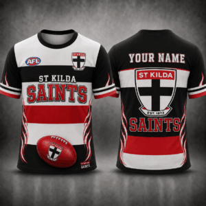 Auspiritmerch St Kilda Saints Premium Unisex T-Shirt Custom Name Gift For Fan