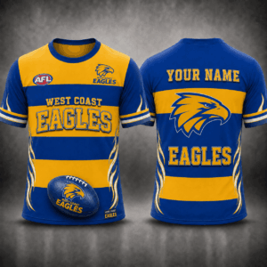 Auspiritmerch West Coast Eagles Premium Unisex T-Shirt Custom Name Gift For Fan