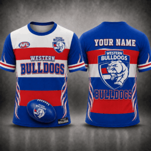 Auspiritmerch Western Bulldogs Premium Unisex T-Shirt Custom Name Gift For Fan