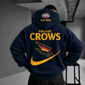 Auspiritmerch Adelaide Crows Premium Swoosh Personalized HoodieGifts For Fan