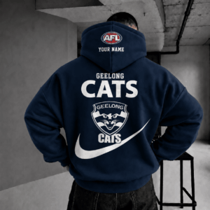 Auspiritmerch Geelong Cats Premium Swoosh Personalized HoodieGifts For Fan