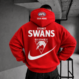 Auspiritmerch Sydney Swans Premium Swoosh Personalized HoodieGifts For Fan