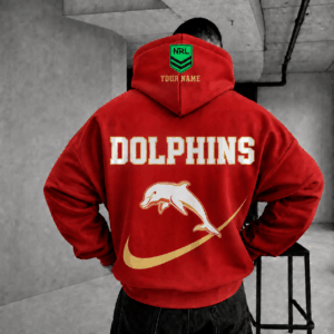 Auspiritmerch Dolphins Premium Swoosh Personalized Hoodie Gifts For Fan
