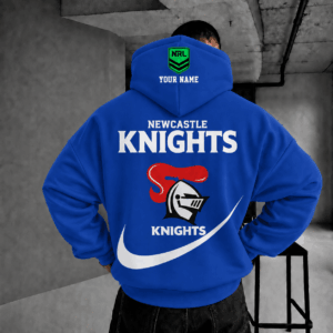 Auspiritmerch Newcastle Knights Premium Swoosh Personalized Hoodie Gifts For Fan