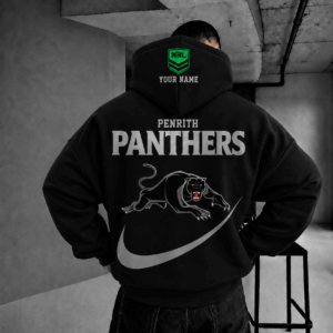 Auspiritmerch Penrith Panthers Premium Swoosh Personalized Hoodie Gifts For Fan