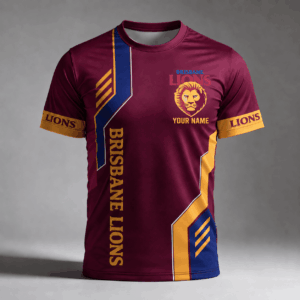 Auspiritmerch Brisbane Lions Premium Unisex T-Shirt Custom Name Gift For Fan