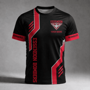 Auspiritmerch Essendon Bombers Premium Unisex T-Shirt Custom Name Gift For Fan