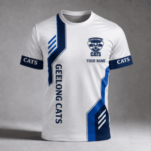 Auspiritmerch Geelong Cats Premium Unisex T-Shirt Custom Name Gift For Fan